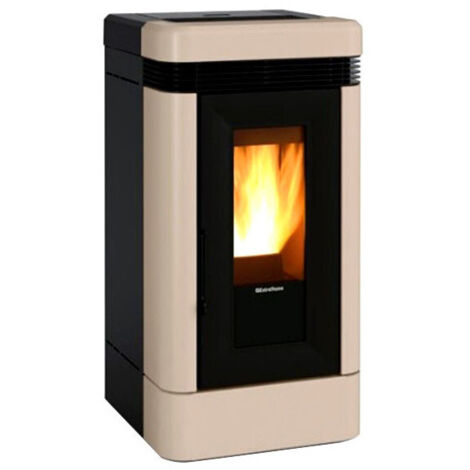 Poêle à granulés EXTRAFLAME Pamela bronze 8kW | Leroy Merlin