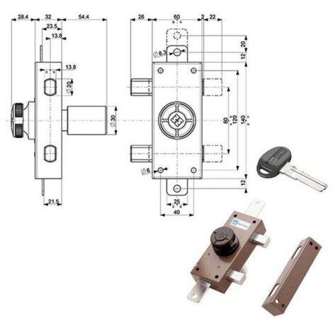 Serrure Ferroglietto Triplex 30 34329 Mottura