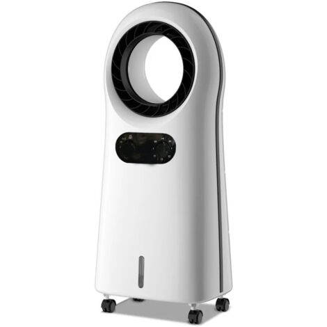 Refroidisseur d'air portable 4-en-1 – Ventilateur sans pales – Débit d'air 540 m³/h – Réservoir 3,5 L – 3 modes – Oscillation 360° – Niklas
