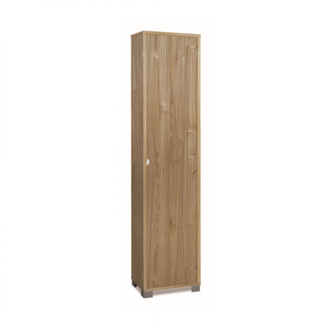 Armoire colonne 1 porte 43L x 29P x H190 – Finition noyer Stelvio – Sarmog (1/5)