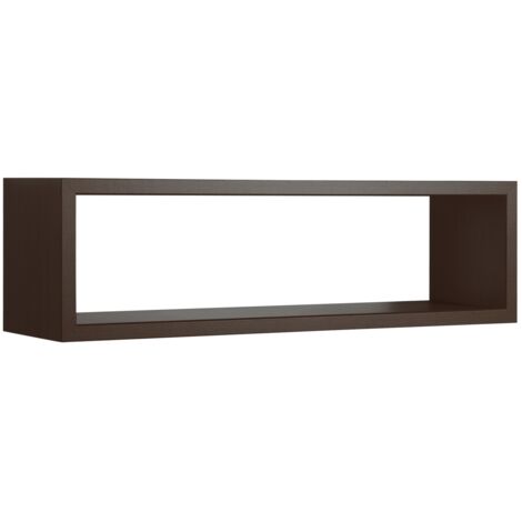 Étagère murale rectangulaire cube design moderne Regulus - Wenge (1/6)
