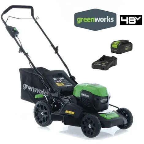 Greenworks GD48LM46SP tondeuse autotractée à batterie 48V 4Ah batterie et charge