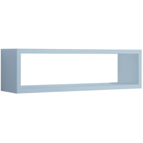 Étagère murale rectangulaire cube design moderne Regulus - Bleu (1/4)