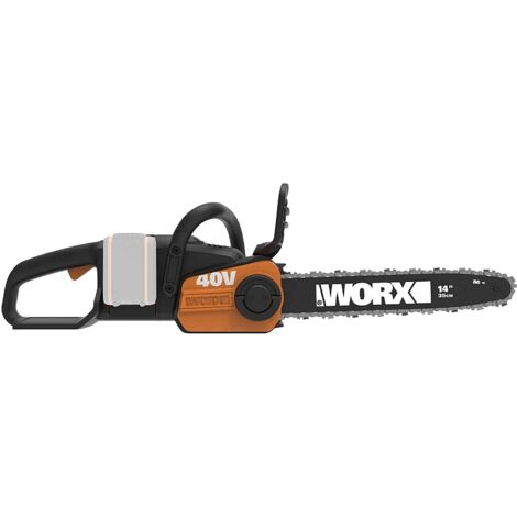 Tronçonneuse sans fil WORX WG384E.9 40 V sans balais avec guide de 35 cm pour la coupe et l'élagage - Corps seul (1/4)