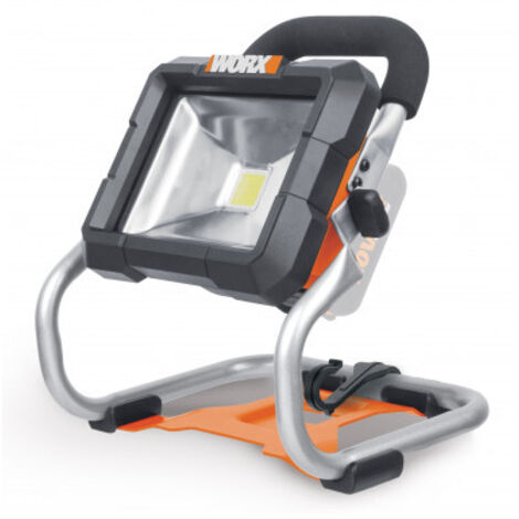 Lampe à LED portable Worx 20V WX026.9 1500 lumens avec tête orientable à 360° pour chantiers et ateliers (1/5)