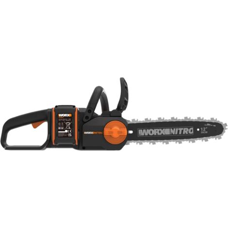 Tronçonneuse sans fil WORX WG350E 20V sans balais, guide-chaîne de 30 cm, batterie 4 Ah, pour l'élagage (1/5)