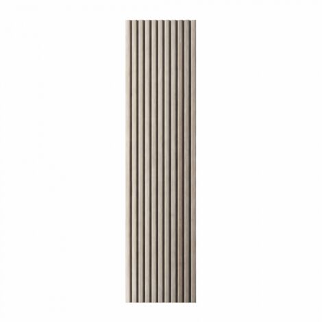 Panneau mural décoratif effet chêne à lattes, lot de 10 pièces, 120 x 30 cm, pour revêtement intérieur - Divina Home