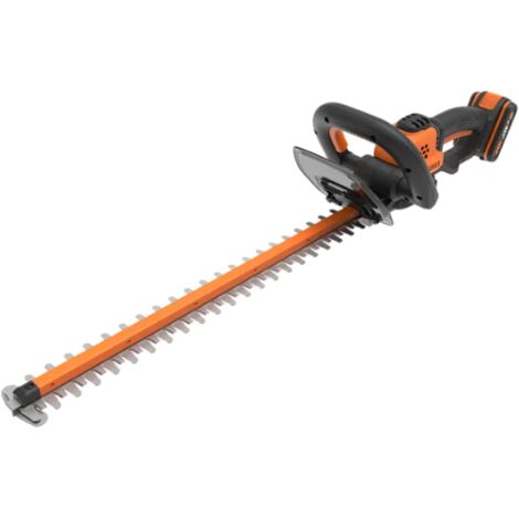 Taille-haie sans fil Worx WG264E 20 volts avec batterie 2 Ah et chargeur rapide pour la taille de haies de 56 cm
