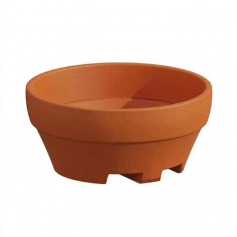 Grand vase design XXL Ø120 H60 en polymère terracotta pour arbres et grandes plantes d'intérieur et d'extérieur - Fabriqué en Italie - Monacis (1/4)