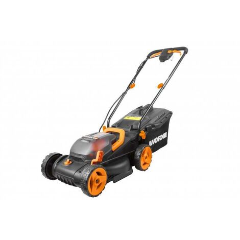 Worx – Tondeuse à batterie 40V WG779E – Largeur de coupe 34 cm – Avec 2 batteries 2.5Ah – Technologie IntelliCut pour coupe optimisée (1/10)