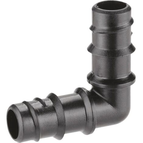Claber – Coude à 90° cannelé pour tuyau 1/2 pouce – Raccord rapide – Blister de 2 pièces – Idéal pour goutte à goutte et micro-irrigation (1/7)