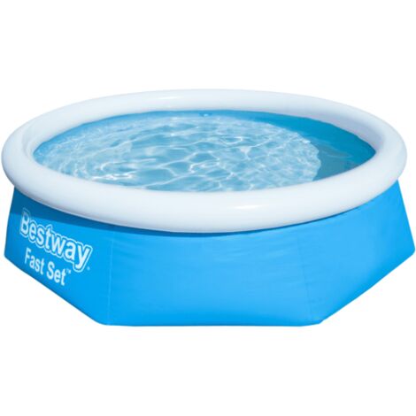 Bestway Piscine gonflable ronde Bestway Fast Set 244 x 66 cm bleu