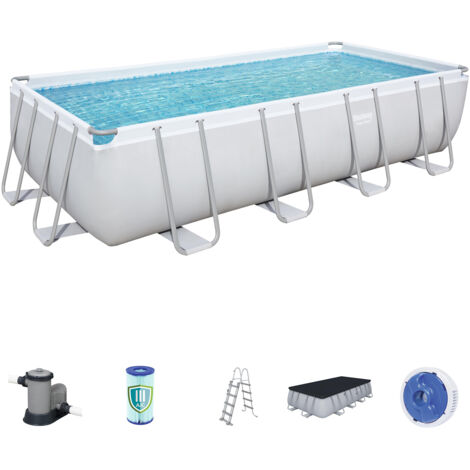 Bestway – Piscine tubulaire Power-Steel 549 x 274 x 122 cm – Tritech PVC-polyester 3 couches – Acier anti-corrosion – Capacité 14 812 litres - 549X274X122H (1/5)