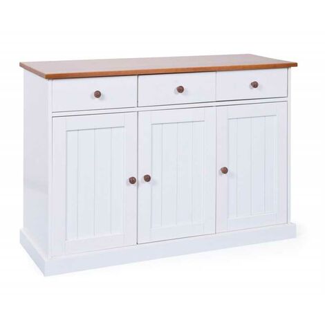 Buffet Inter Link 3 portes + 3 tiroirs dim. 131x45x86h (1/5)