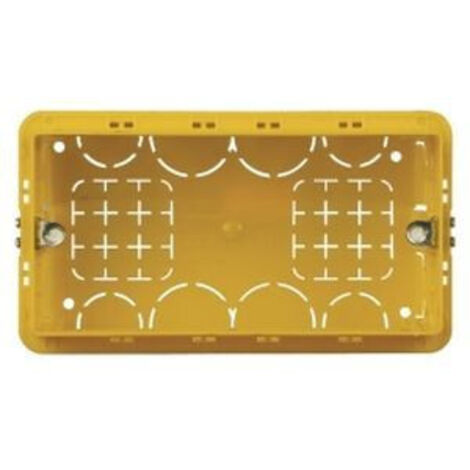 Bticino – Boîte encastrée 4 modules 135x74x53,5 mm – Résine pour espaces confinés – Boitier pour interrupteur et prise (1/5)