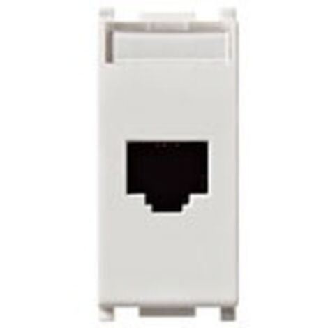14338.8 Prise RJ45 Netsafe Cat5E UTP Blanc Plat