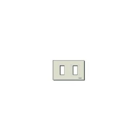 08636 Plaque 2 Modules Standard en Aluminium