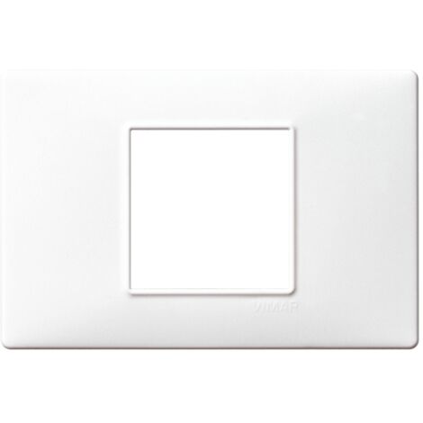 14652.01 Plaque 2 Modules Centraux Blanc Uni