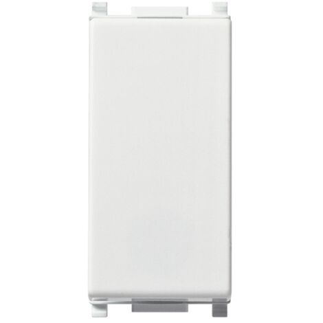 14010 Bouton 1P Nc 10A Blanc Plat