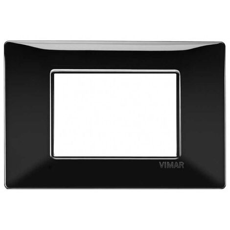 Vimar Plana plaque 3 modules couleur noir 14653.05