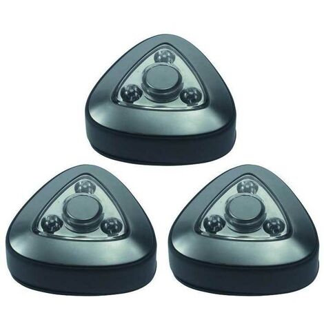 Lampe pour armoires Vigor Clic Ensemble de 3 pièces, LED adhésive 3 (1/3)