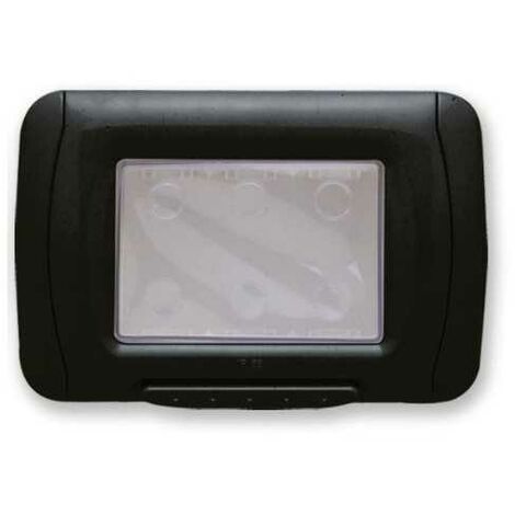 PLAQUE ETANCHE 3 P.NOIR TONER TOP SYSTEM GEWISS GW22452