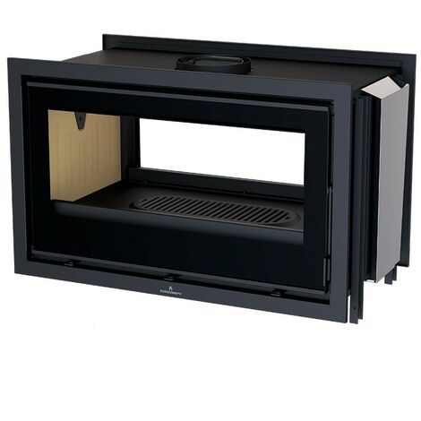 Insert de Cheminée Double Face Double Combustion 1007x596 Bronpi Cairo Réfractaire 13 KW