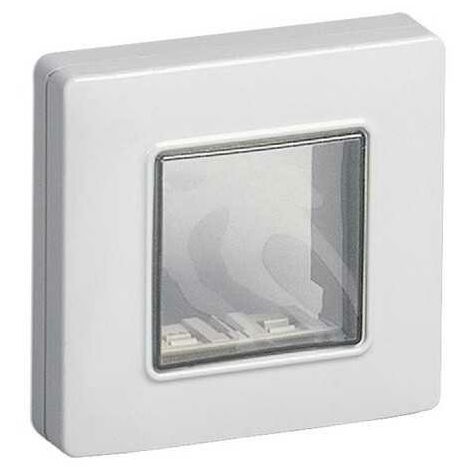 14932 Coque IP55 2M + Vis Gris Ral 7035 Platine