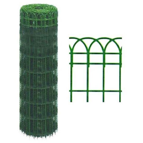 Réseau ornemental en acier galvanisé h 65 cm – rouleau de 10 m – maillage 150 x 90 mm – pour supports de plantes grimpantes – Trex
