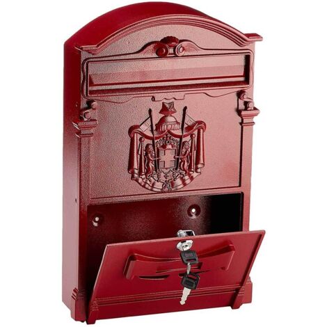 Boîte aux lettres Blinky Résidence Rouge Alu 26X9X41H