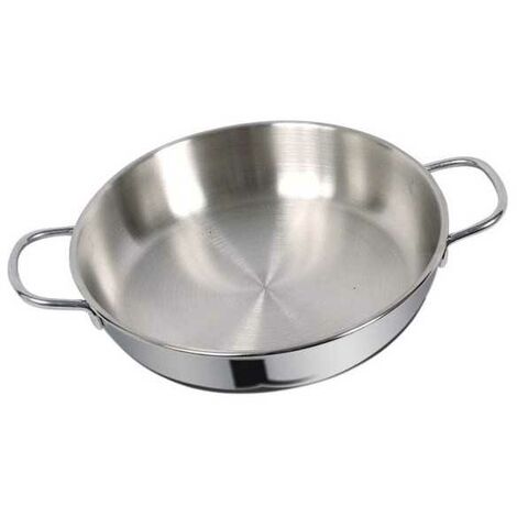 Plat à gratin en inox 2 poignées cm 26 Dune Metalsomma