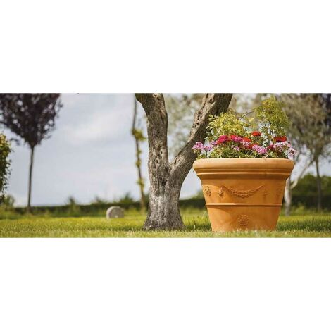 Vase Polymère Monacis Double Bordure Feston Impruneta Ø55 (55X45h)