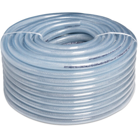 Flexible tressé en PVC Diam 19 mm x 26 mm
