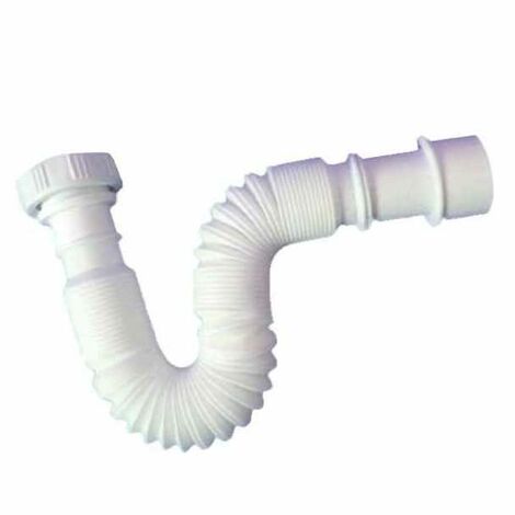 Tuyau de vidange pour évier 1"1/4X32 300/730 Blanc