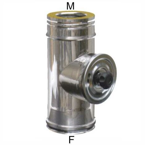 Tube en inox 15/20X44, couvercle d'inspection Dp Maral