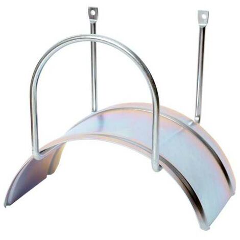 Support mural en acier galvanisé – Fixation murale avec chevilles – Compatible tuyaux gamme m 50 1/2 – Pour câbles et chaînes – Agrati