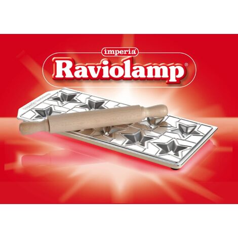 Imperia N7911 Moule à 44 Raviolis En Aluminium Avec Rouleau Inclus