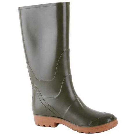 Bottes de cowboy pour femme Mode mi-mollet Bottes de pluie en