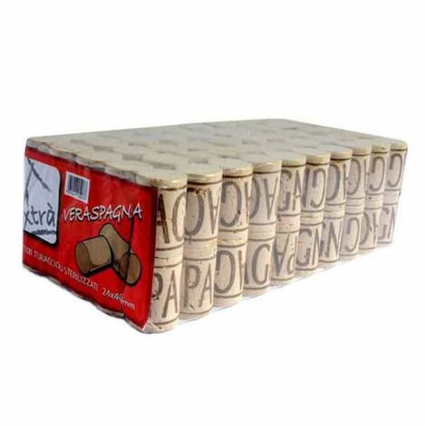 Bouchon en liège véritable d'Espagne 24X40 pcs.100 Xtra