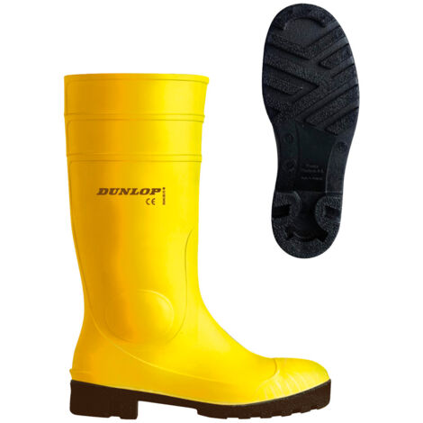 Bottes de sécurité en PVC pour genou 39 Jaune Dunlop (1/2)