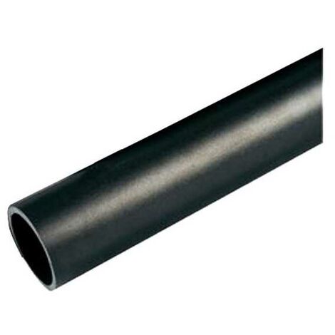 Sovil – Poteau pour globes d'extérieur Ø 60 mm – Hauteur 200 mm – Polycarbonate noir – Compatible avec globes 25 cm - MM 60 H