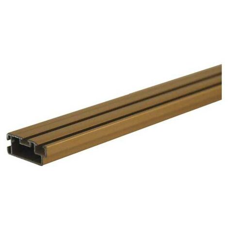 Profilé moustiquaire en aluminium 250 cm – Finition bronze – Section 25 x 10 mm – Pour cadres sur mesure – Medal