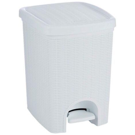 Poubelle Élégance Blanche L 20 Stefanpl