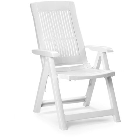 Spetebo – Chaise pliante en plastique anthracite – Dimensions 80 x 45 cm – Hauteur d'assise 44 cm – Résistante aux intempéries - 042980640