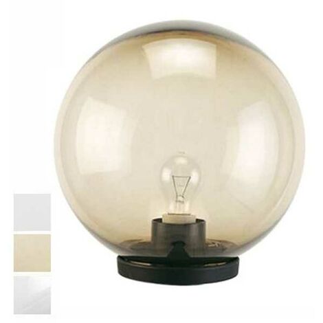 Sovil – Globe extérieur 25 cm – Protection IP 44 – Diffuseur PMMA antichoc – Fixation sur mâts de Ø 60 mm – Thermoplastique noir