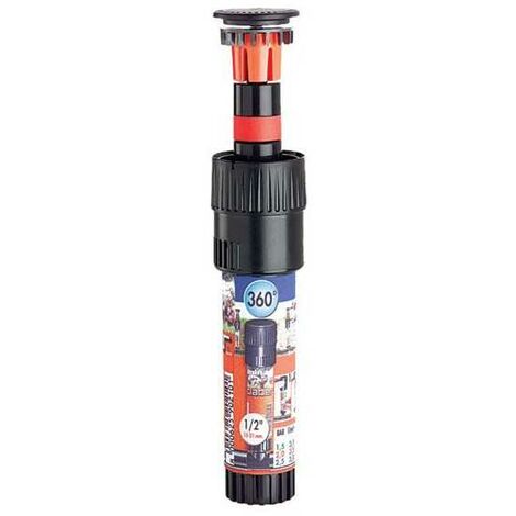 Claber – Micro-asperseur 180° pour irrigation potagers – Basse consommation d'eau – Zone humide semi-circulaire – Raccord 1/2' pour tuyau collecteur