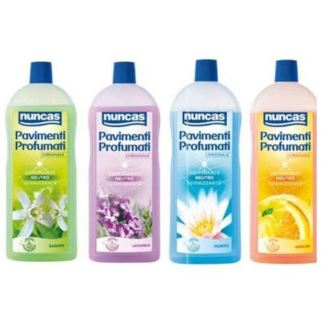 Détergent pour sols parfumé 1L – Action assainissante et désodorisante – Ne nécessite pas de rinçage – Pour tous types de sols – Nuncas