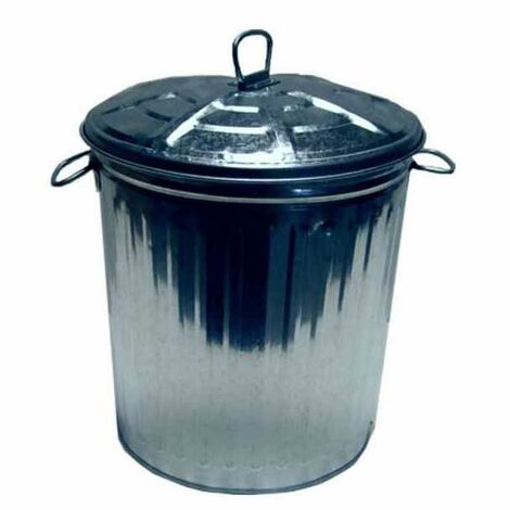 Poubelle à déchets en métal avec couvercle, longueur 14 cm, Ladydoc 06107