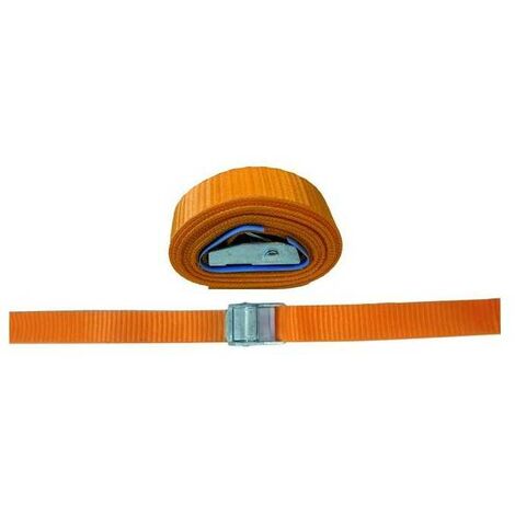 Courroies simples Vigor orange avec pince 25 mm 1,5 m (1/2)
