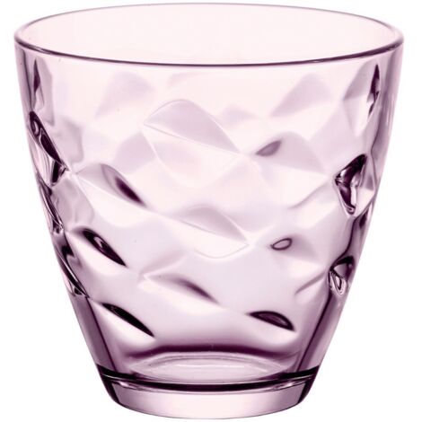 Lot de 6 verres à eau en verre coloré – Capacité 25 cl – Dimensions 8,3 x 8,3 cm – Pour usage quotidien et lave-vaisselle – Bormioli Rocco